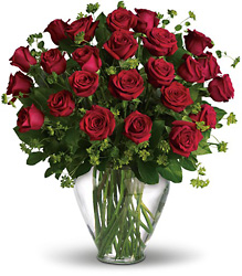 Two Dozen roses from Beecher Florists, flower delivery in Beecher
